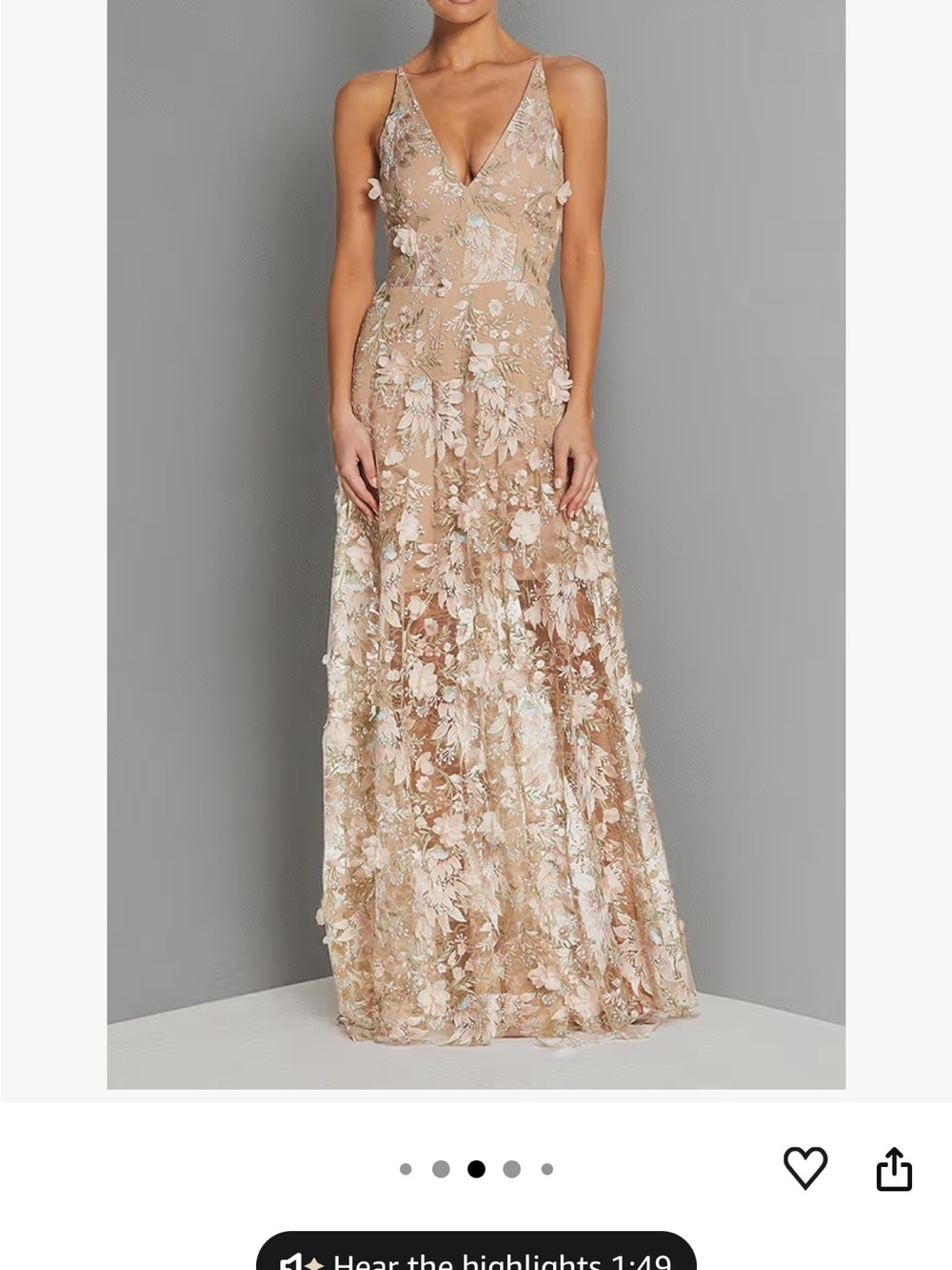 WOMAN'S ELEGANT A-LINE GOWN